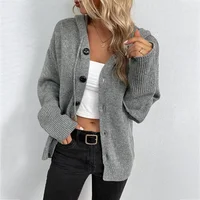 2024 New Hooded Sweatshirt Long Sleeve Knitted Top Cardigan Jacket Cross-Border E-commerce Fast Selling Asia Pacific Region