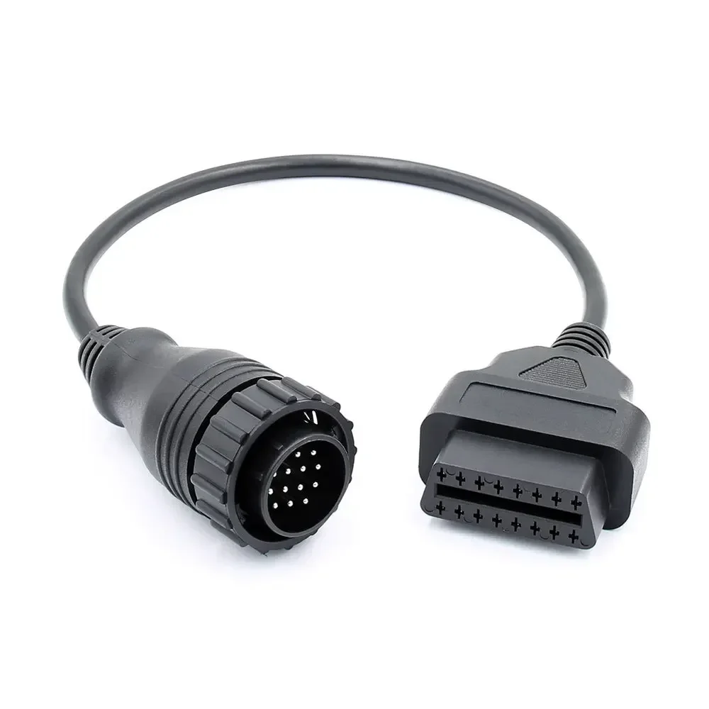 NEW Suitable for Mercedes/Benz 14Pin To 16Pin Automatic Diagnostic Tool Connector Adapter Cable OBD2 Scanner  Circular Socket 6