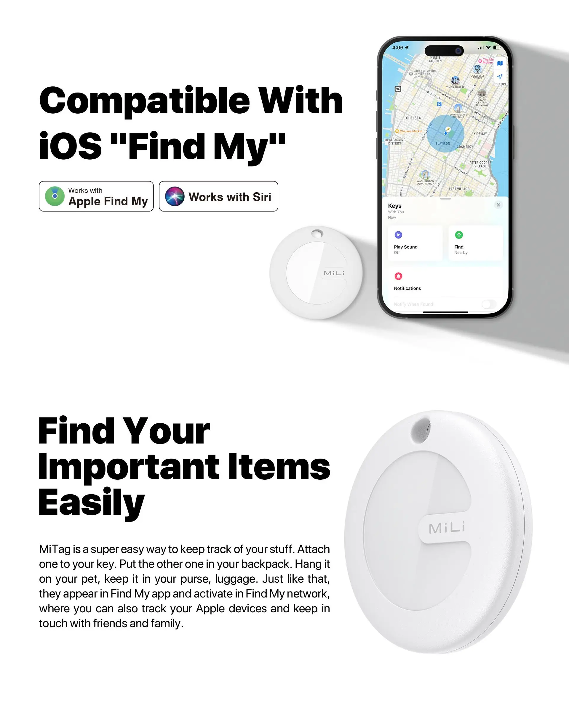 Dog Gps Tracker Airtag Pet Mini Locator For Cats Puppy Tracking Device With Case Waterproof Smart Antilost Key Finders