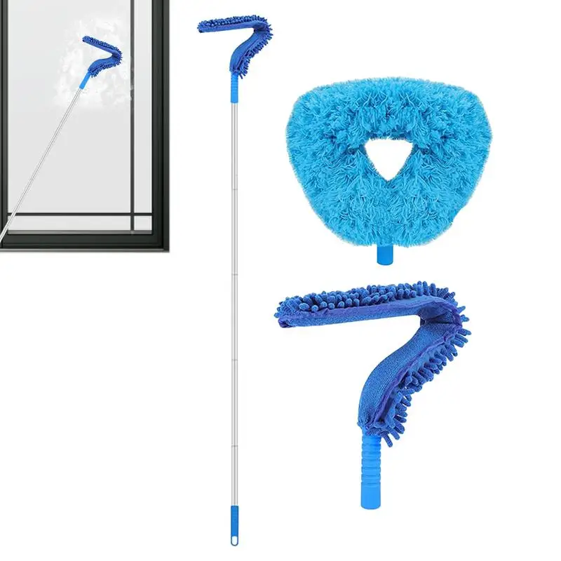 

Dusters For Cleaning Fan Reusable Dusting Brush With Long Handle Washable Microfiber Fan Cleaning Head Household Cleaning Tool