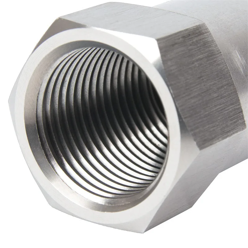 Universal  Stainless Steel SS304 Check Engine Light CEL mini catalyst O2 Sensor Spacer Adapter  M18X1.5 6