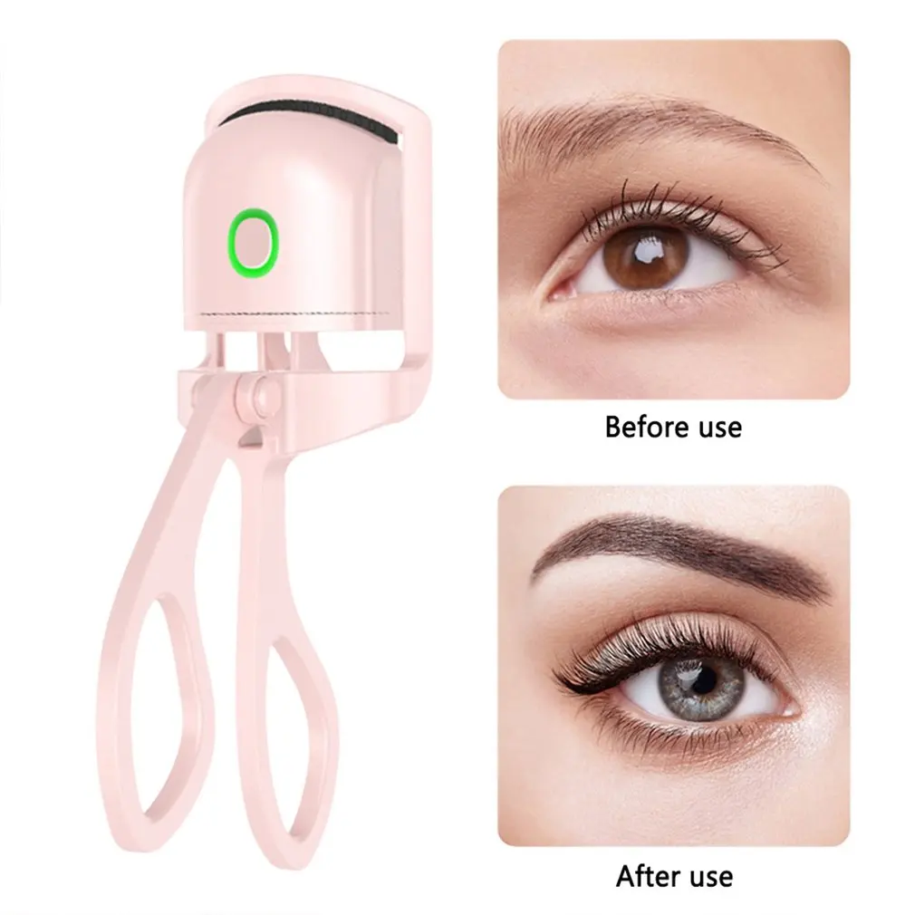 Heated Eyelash Curler TypeC Rechargeable 24 Hours Long Lasting One Step