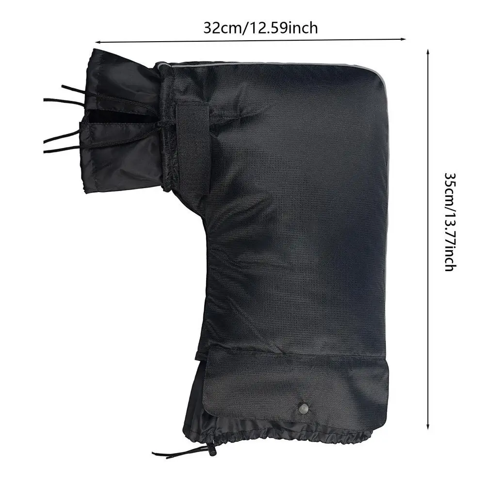 Motorcycle Handlebar Covers Motorbike Handle Bar Hand Cover Muffs Windproof Thickened Motorcycle Handlebar Mittens Hand Warmer