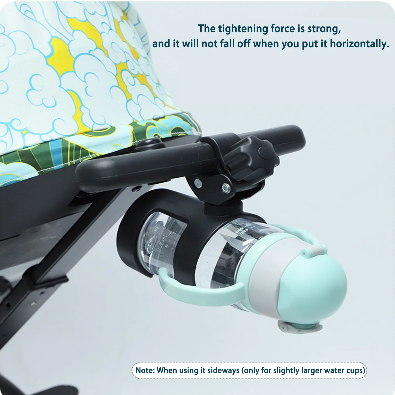 Universal Cup Holder for Stroller Sturdy Car Bicycle Cup Holder Universal Fit Most Strollers Detachable Design Reduce