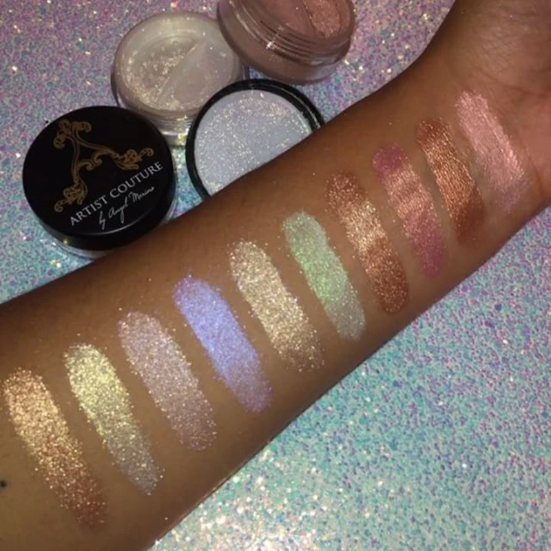 Diamond Glow Powder Glitter Shimmering Loose Powder Makeup Highlighter Powder Illuminati 20 Color Full Size 4.5g For All Skin 5