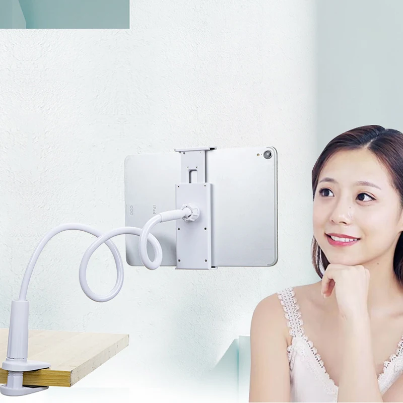Flexible Long Arm Tablet Stand Holder for iPad Air Pro Mini Galaxy Tab Xiaomi Lenovo 4-12.9" Clip Mount Bed Tablet Phone Holder 4