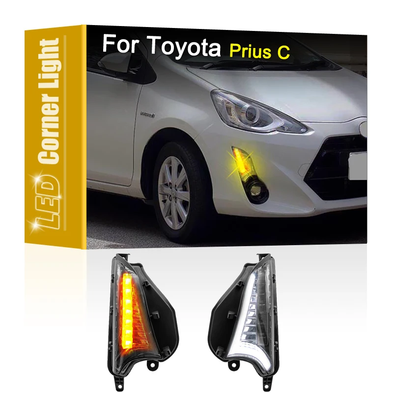 

Дневные ходовые огни для Toyota Prius C 2015 2016 2017 2018, 2 шт.