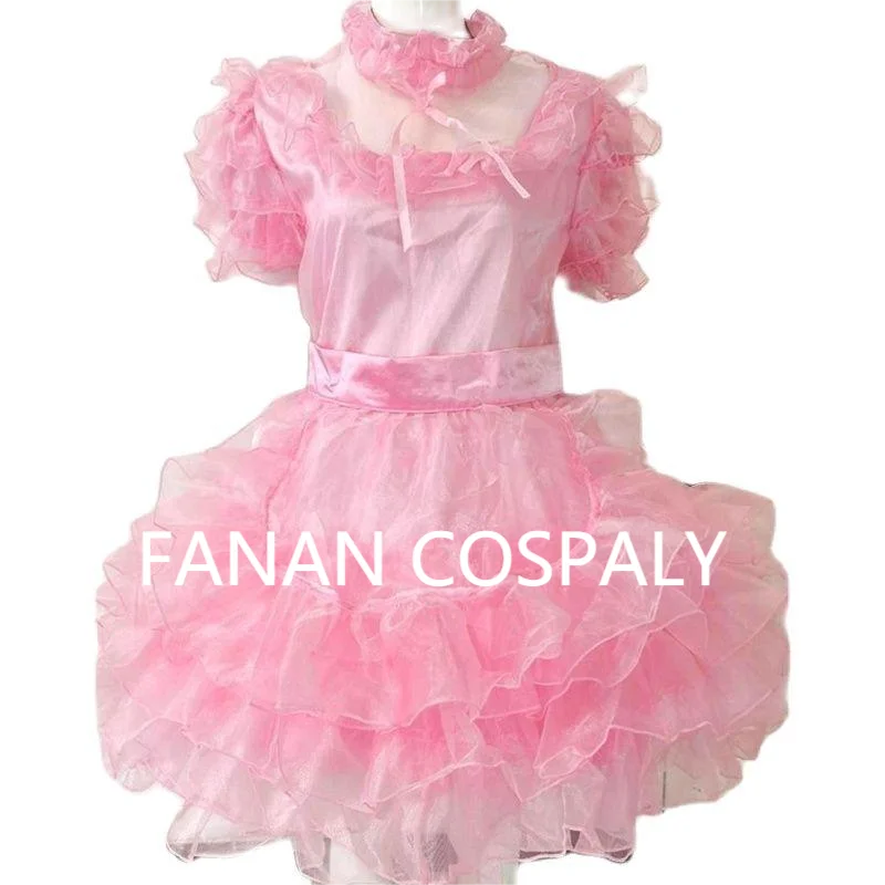 

Разноцветное платье для взрослых, гигантское сексуальное розовое атласное Тюлевое платье с коротким рукавом, женское платье, готическое платье на заказ