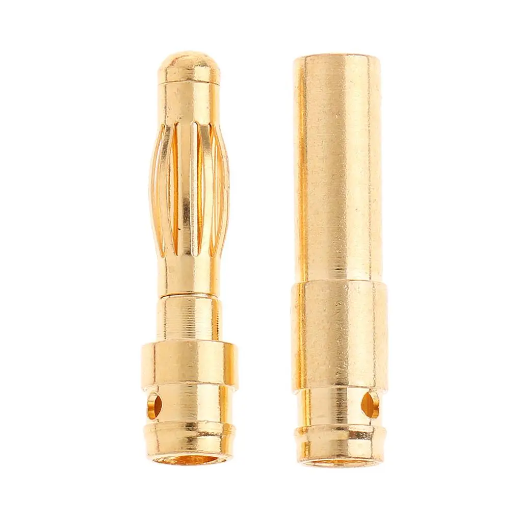 Connecteurs Banane HXT 4mm Mâle/Femelle 10pcs pour Batterie RC Lipo