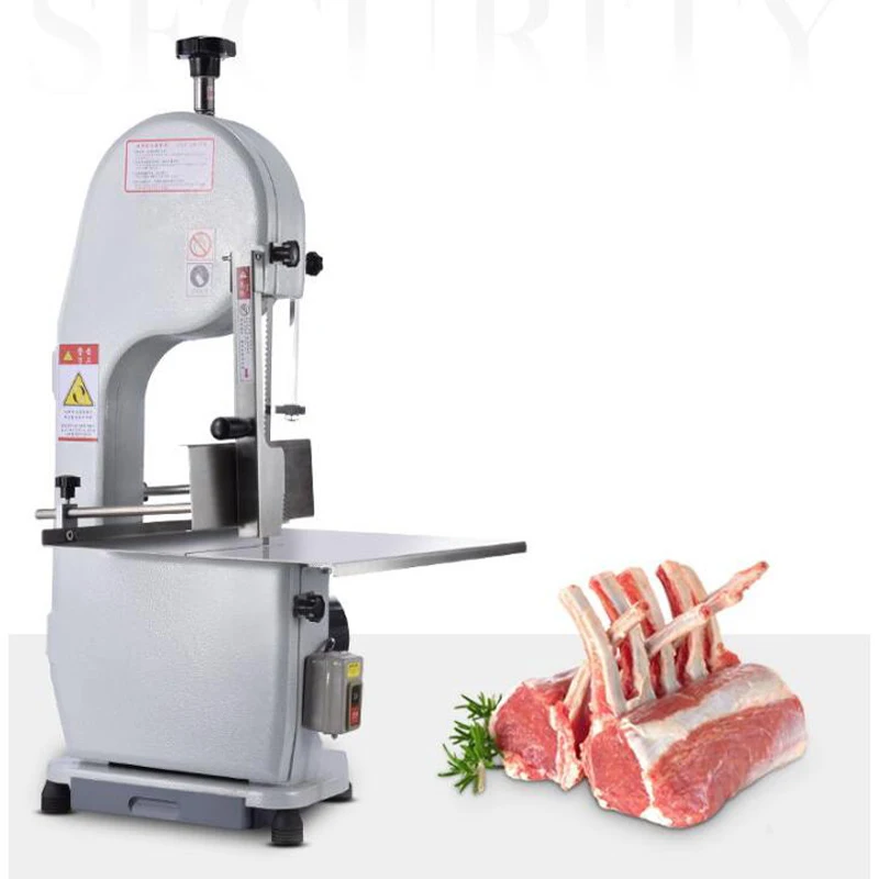 

Commercial Fish Cow Steak Frozen Meat Cutter Table Electric Band Saw Bone Meat Cutting Machine