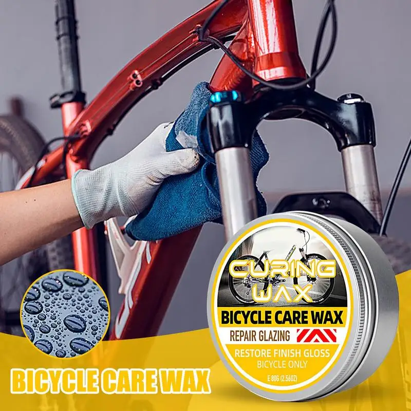 Bicycle Maintenance Wax Anti-Dirt Mountain Bike Lubricant Car Body Scratch Paint Polishing Solid Wax Bicycle Refurbished bicycle maintenance wax