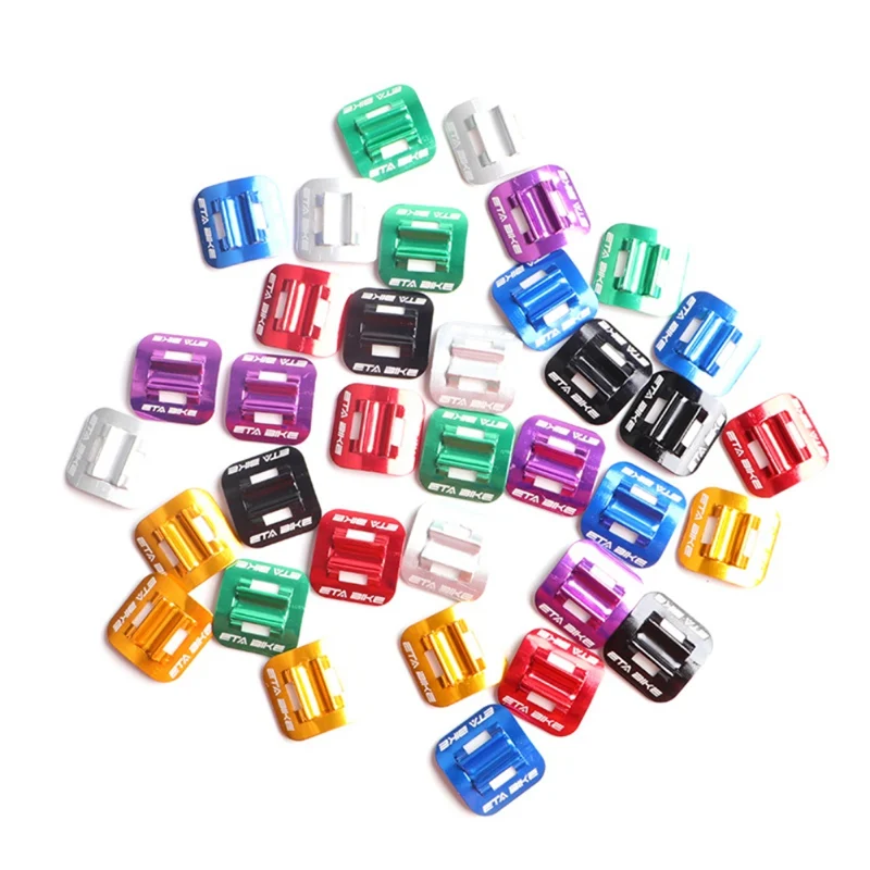 

5pcs Aluminum Aolloy Wire Bike Bicycle Cycle MTB C-Clips Buckle Hose Brake Line Gear Cable Housing Guide Brake Deduction Bicycle