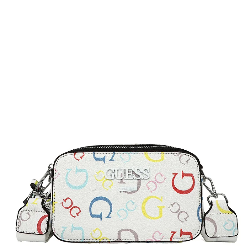 Small Square Shoulder Bag | Fashion Trend Contrasting Color Messenger Bag | Letter Printed Women's Bag for Daily & Street Style