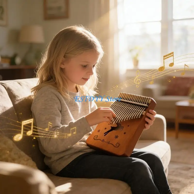 G6DE Compact 21 Note Kalimbas Instrument Finger Piano Texture는 연습이나 연주에 탁월한 사운드를 제공합니다.