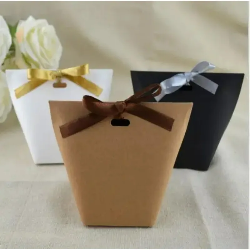 

50pcs DIY blank kraft paper bag Sen candy bag wedding box packaging birthday party kraft paper bag