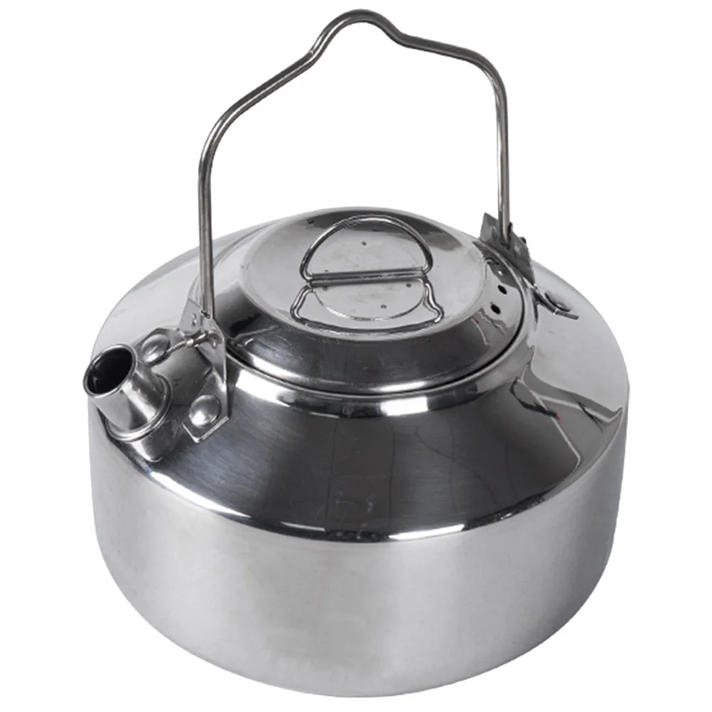 

Camping Kettle Water Pot Kitchen Portable Stove Stainless Steel Outdoor Supplies Coffee Tea Professional
