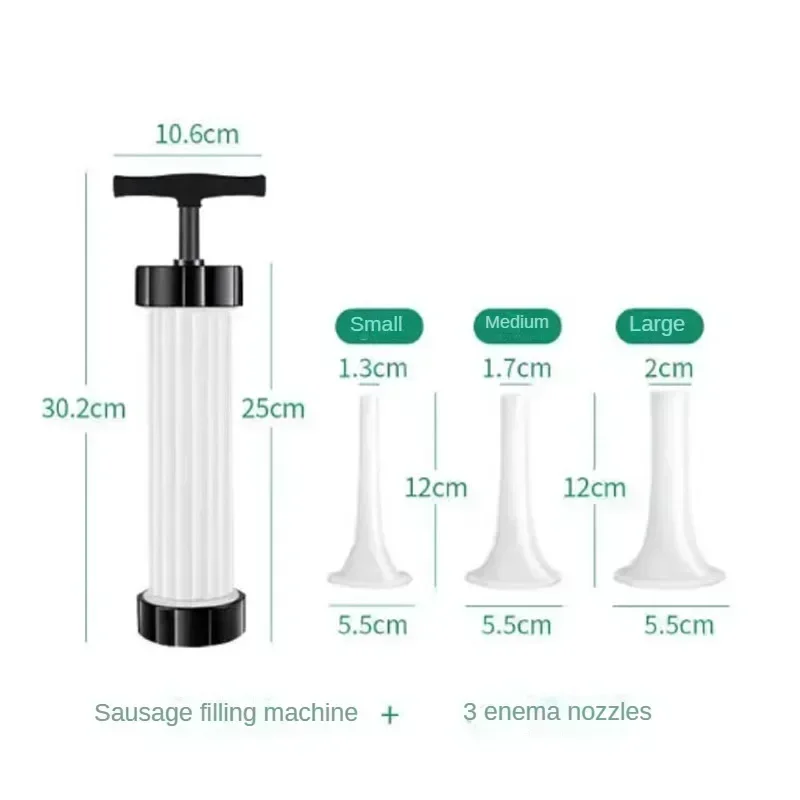 Sausage Stuffer Manual Sausage Filling Machine Meat Stuffer Filler Salami Make Sausage Machine Homemade Tools Kitchen Supplies