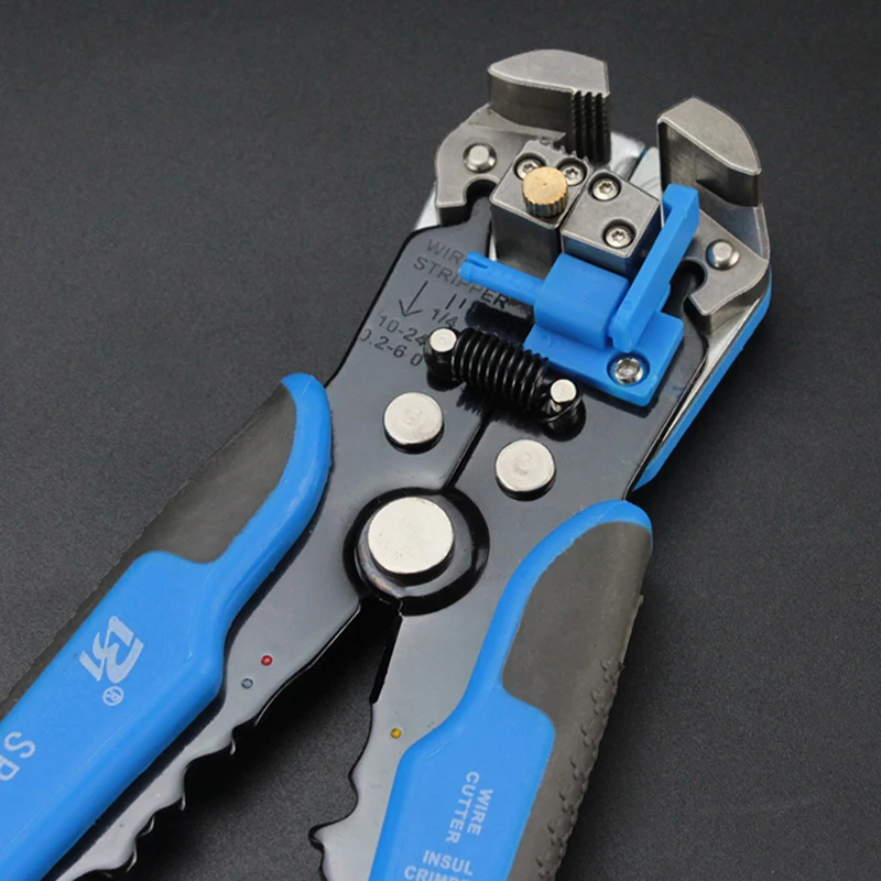SP-082 Multi-functional Wire Stripper Pliers 0.2-6mm Wire Crimping Tool Alloy Steel Professional Cable Stripper, wire stripper