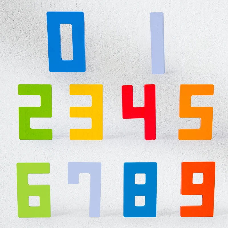 Colorful 3D Puzzle Wooden Tangram Math Toys Cube Game Children Pre-school Magination Shapes Digit Educational Toy for Kids jigsaw puzzles wooden jigsaw puzzles wooden puzzle toys educational puzzles mini jigsaw puzzle