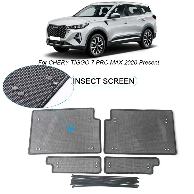 

4PCS Car Insect-proof Air Inlet Protection Cover For CHERY TIGGO 7 PRO MAX 2020-2025 Airin Insert Net Vent Racing Grill Filter