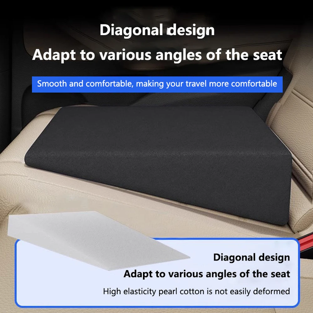 Car Leveling Pad Sponge Filled Car Seat Cushion Driver Fatigue Relief Seat Height Pad Flattening The Rear Seats Of The Car