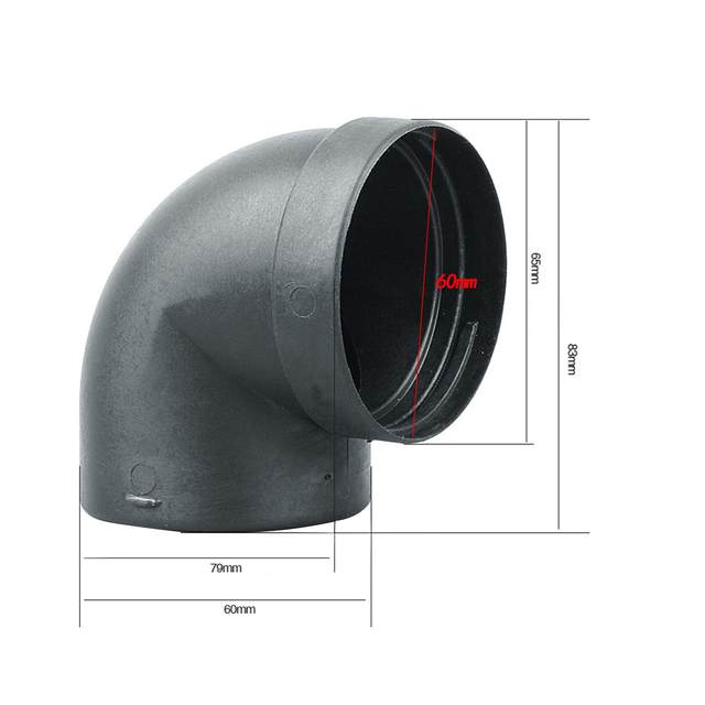 Exhaust Pipe Elbow Connector Tightly Connect Elbow-Shape Elbow for Car Boat