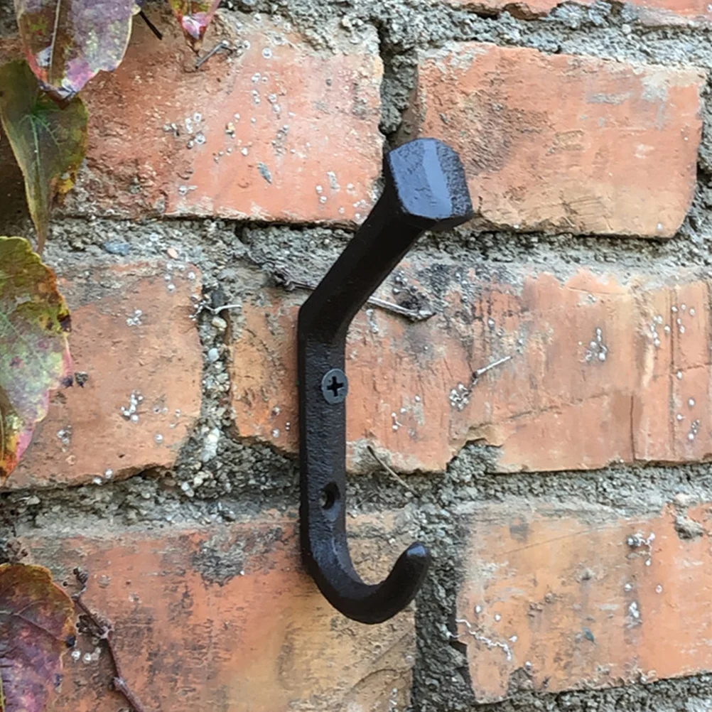 

Iron Hooks Heavy Duty Coat Hooks Wall Mounted Door Hook Pastoral Style Coat Hangers Kitchen Hotel Wall Hook Robe Cloth Hook