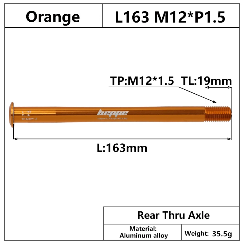 HEPPE Bike Thru Axle MTB Road Bike Ultra Light Thru Axle