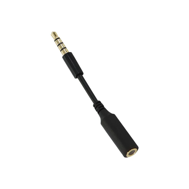 1.5 Meter (5ft) 3.5mm AUX Extension Cable - 4 Pole With Mic, Slim White Cable 4 thumbnail image