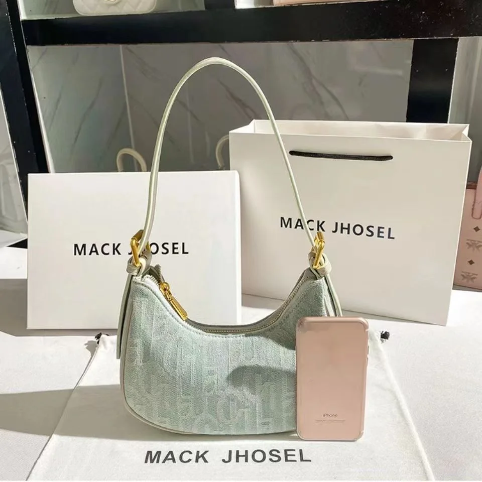 Hong Kong kJhsel PU niche denim law stick underarm for women's spring/summer new shoulder bag_voghion.com