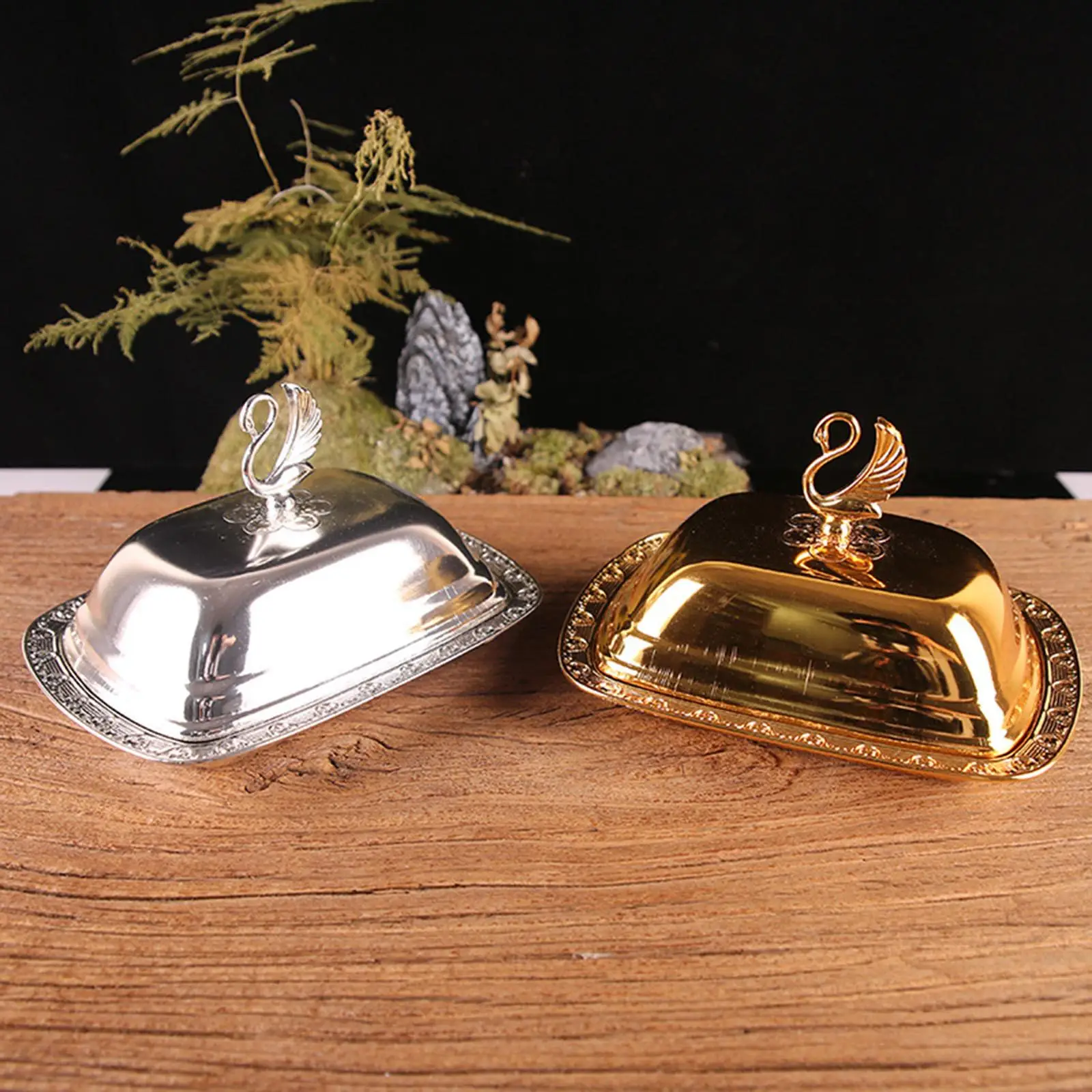 Butter Dish Box Serving Tray Cheese Butter Box Lith Lid for Home Kitchen