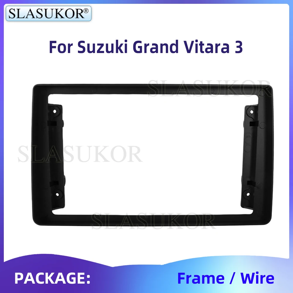 

9" Fascia For Suzuki Grand Vitara 3 2005 -2015 Frame Video Panel Player Audio Frame Dashboard Mount Suit Accessories With Wire