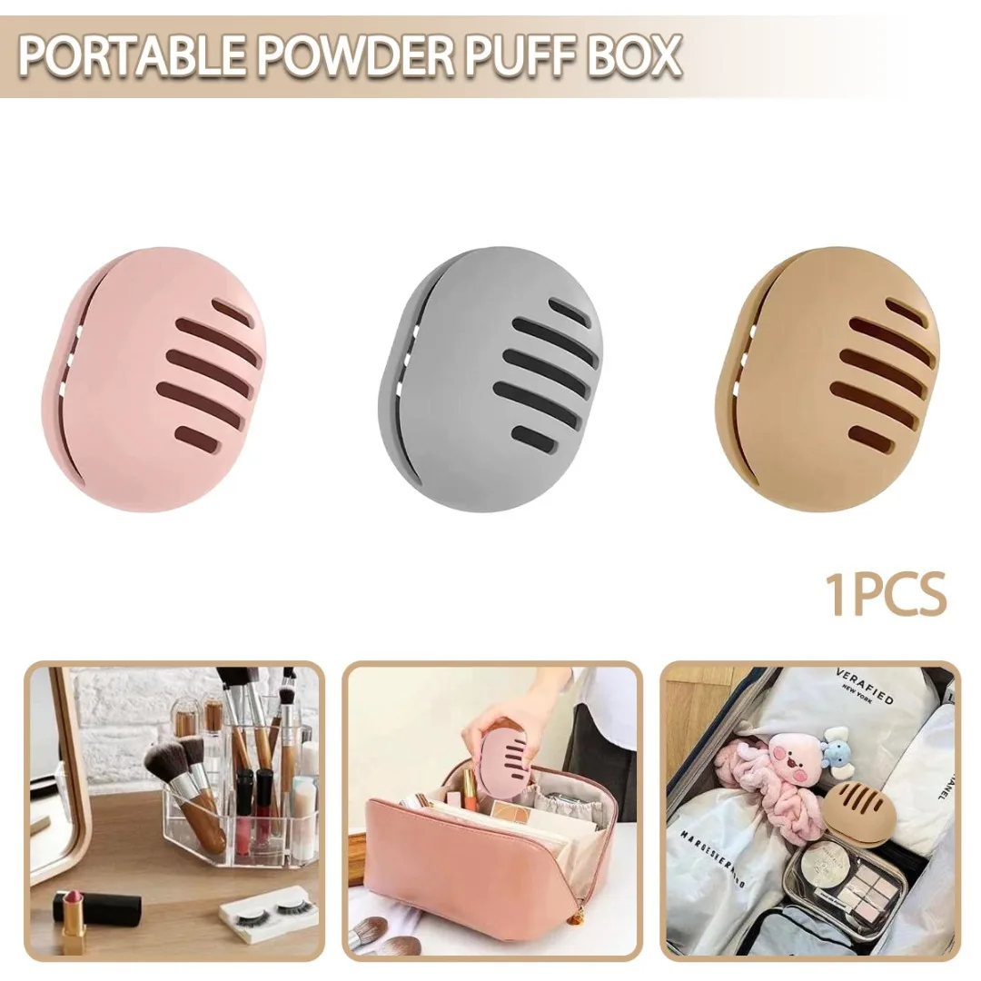 Makeup Sponge Holder Beauty Sponges Case Face Blender Silicone