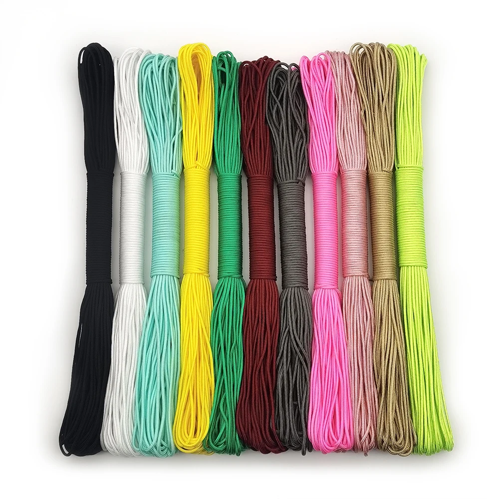 

Diameter 2mm 100meters DeepRed Rope Parachute Cord Lanyard Rope Climbing Camping Survival Equipment Paracord Bracelet
