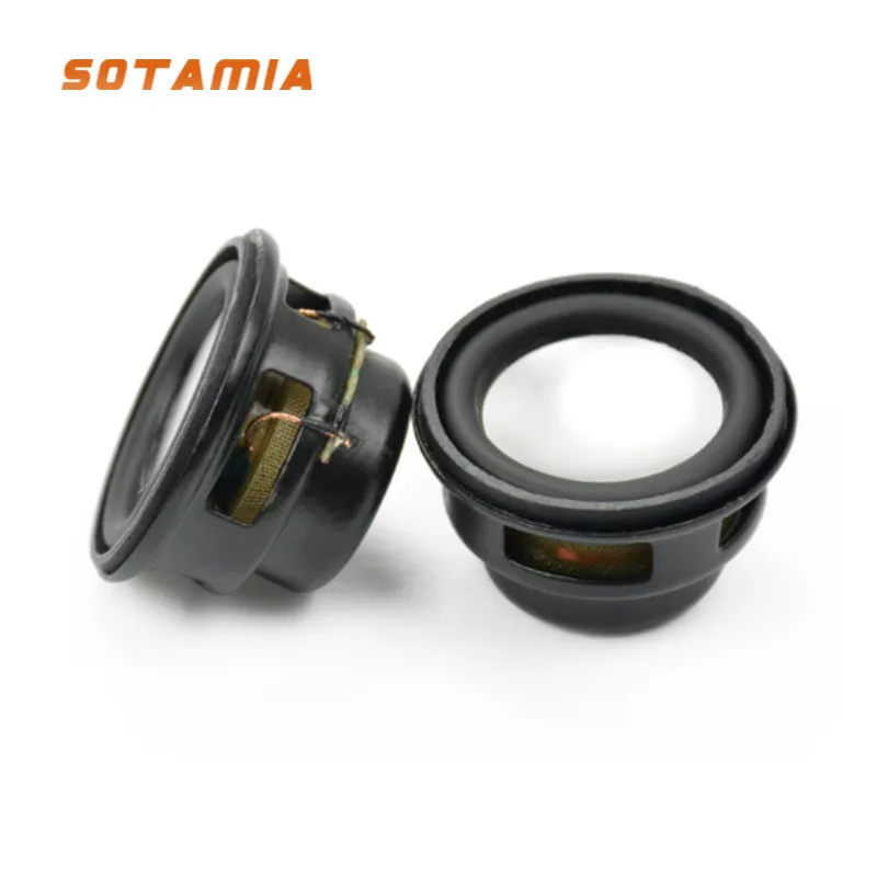Sotamia 2Pcs 27Mm Mini Audio Sound Music Speaker 4 Ohm 3 W Diy Bass Multimedia Amplificatore Portatile Altoparlante Woofer Altoparlante
