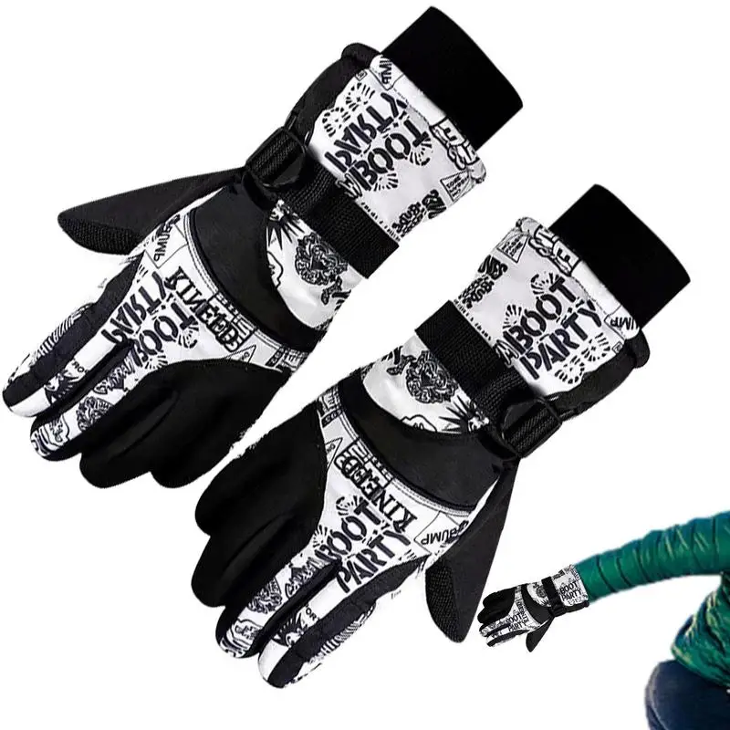 Tanio Zimowe rękawiczki jeździeckie zimowe ciepłe rękawiczki rękawiczki rowerowe ciepłe