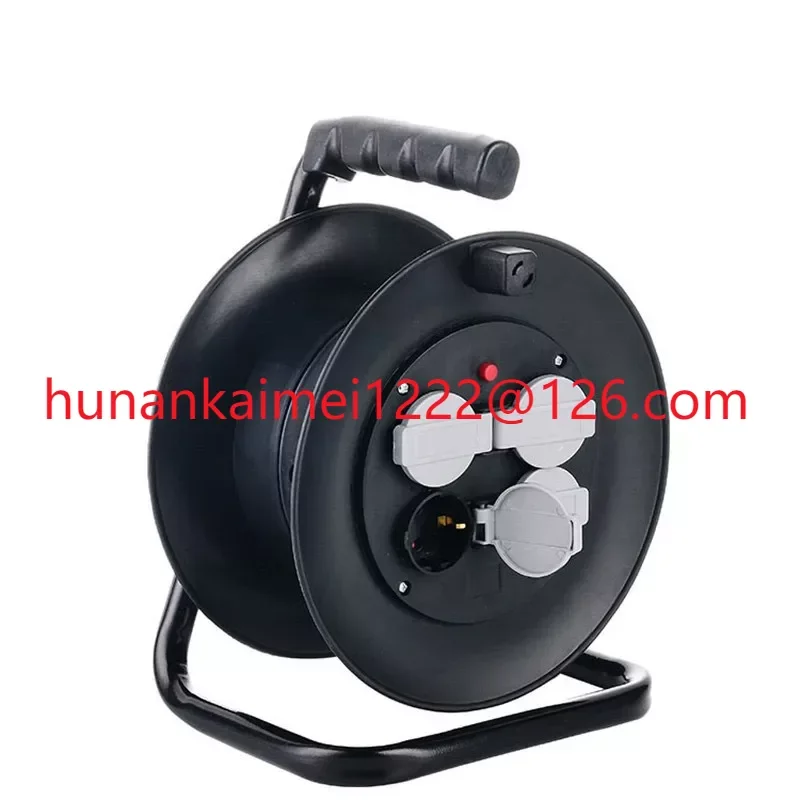 Retractable Power Cords Plug Cord 100 Ft Reel Electric Extension With  Multiple Outlet - AliExpress