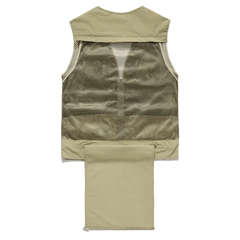 14 Pockets Summer New Men US Tactical Hiking Fishing Vest Mens Photographer Waistcoat Mesh Cargo Sleeveless Jacket Tool Vest 7XL