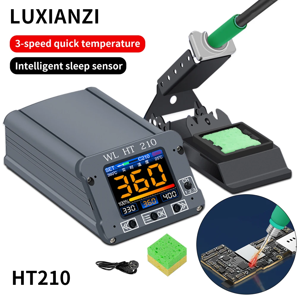

72W LED Digital Electric Soldering Iron Rework Station For Phone PCB IC SMD BGA Smart temperature Monitoring Welding Station