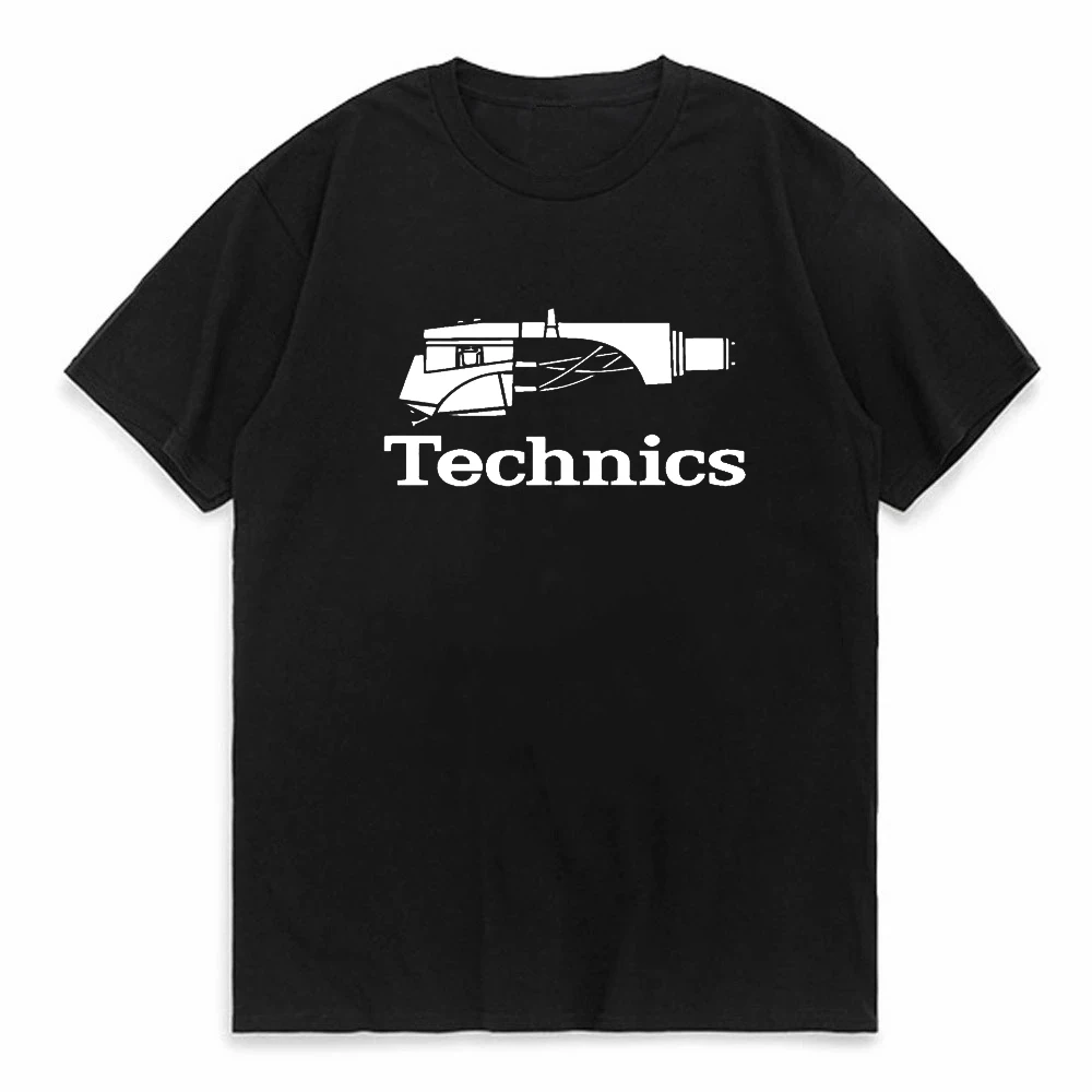 

Technics Logo Dj 1200 Turntable Music women Top Fashion Men Tshirts Cotton Tops T Shirt Fashionable Summer Short Sleeve Top Tee