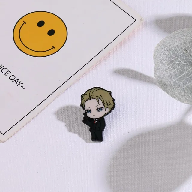 Anime Spy X Family Badge Brooch Pin Cospaly Loid Anya Yor Metal Pins Costume Accessories J