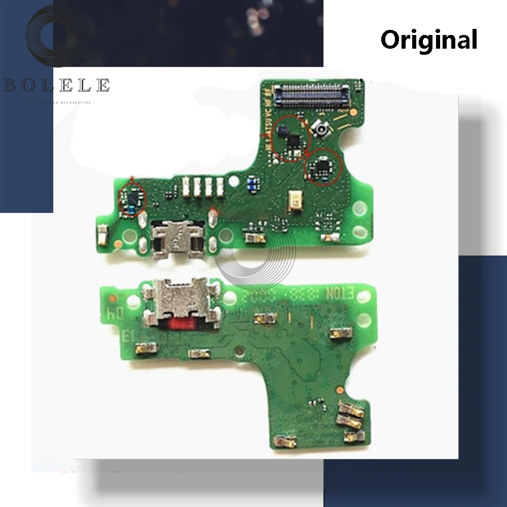Original Charge Port Board For Huawei Honor 8A USB Power Charger Jack Dock Connector Plug Charging Flex Cable |
