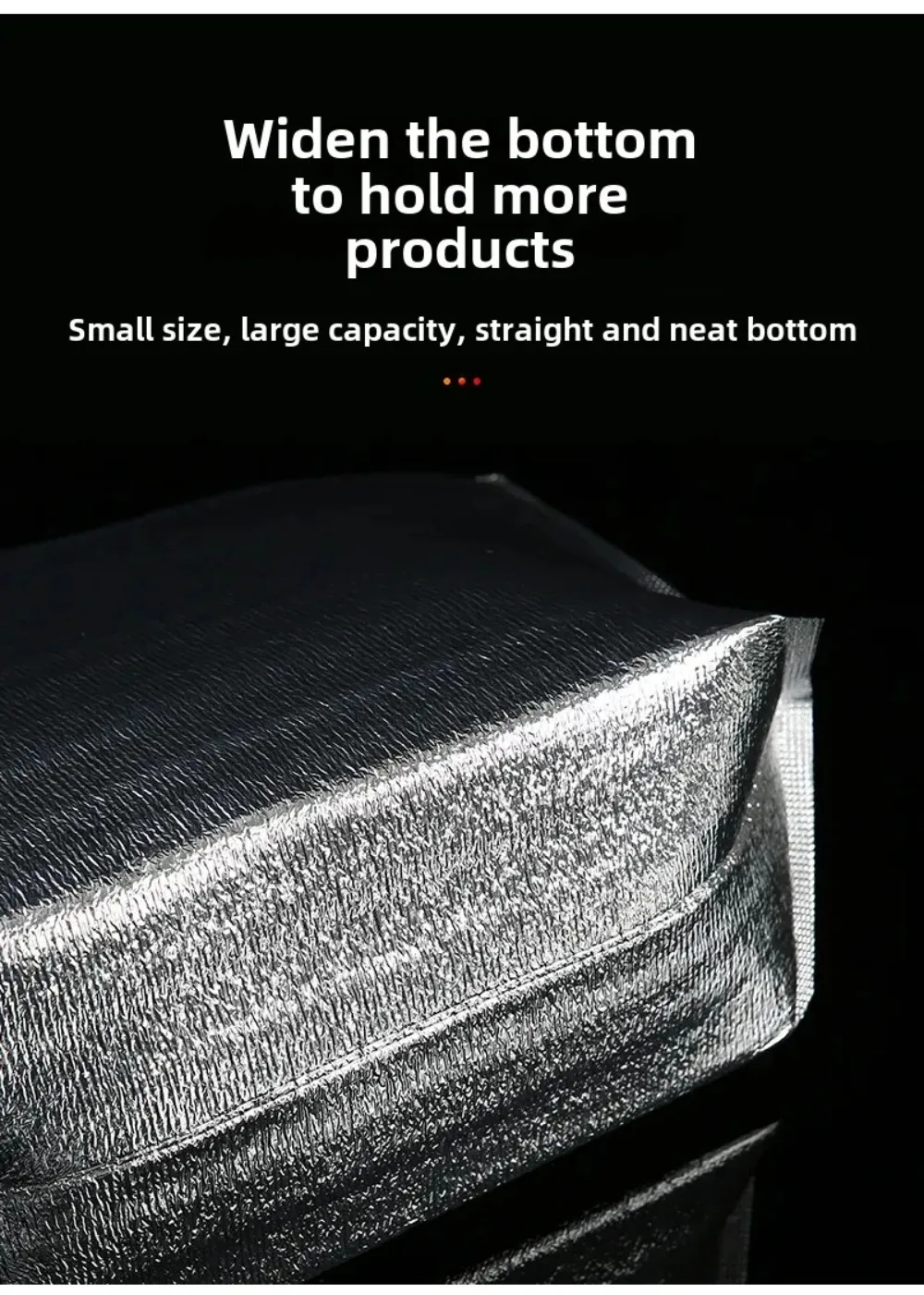 40 Teile/paket 3mm Verdickte Aluminium Folie Tasche Lebensmittel Thermische mit Verschluss Isolierung Tasche Eis Kalt Warm Kühltasche Lieferung träger – Detail 9