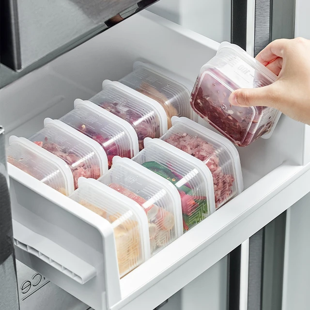 Freeze Food Plastic Containers  Container Food Refrigerator - 4pcs Mini  Refrigerator - Aliexpress