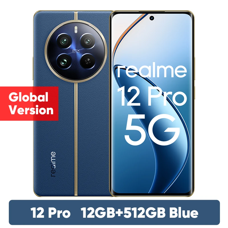 スマートフォン本体 realme 12 Pro+ 5G 12GB + 512G Blue Realme 12 Pro+ DUAL SIM 512GB ROM + 12GB RAM (GSM Only | No