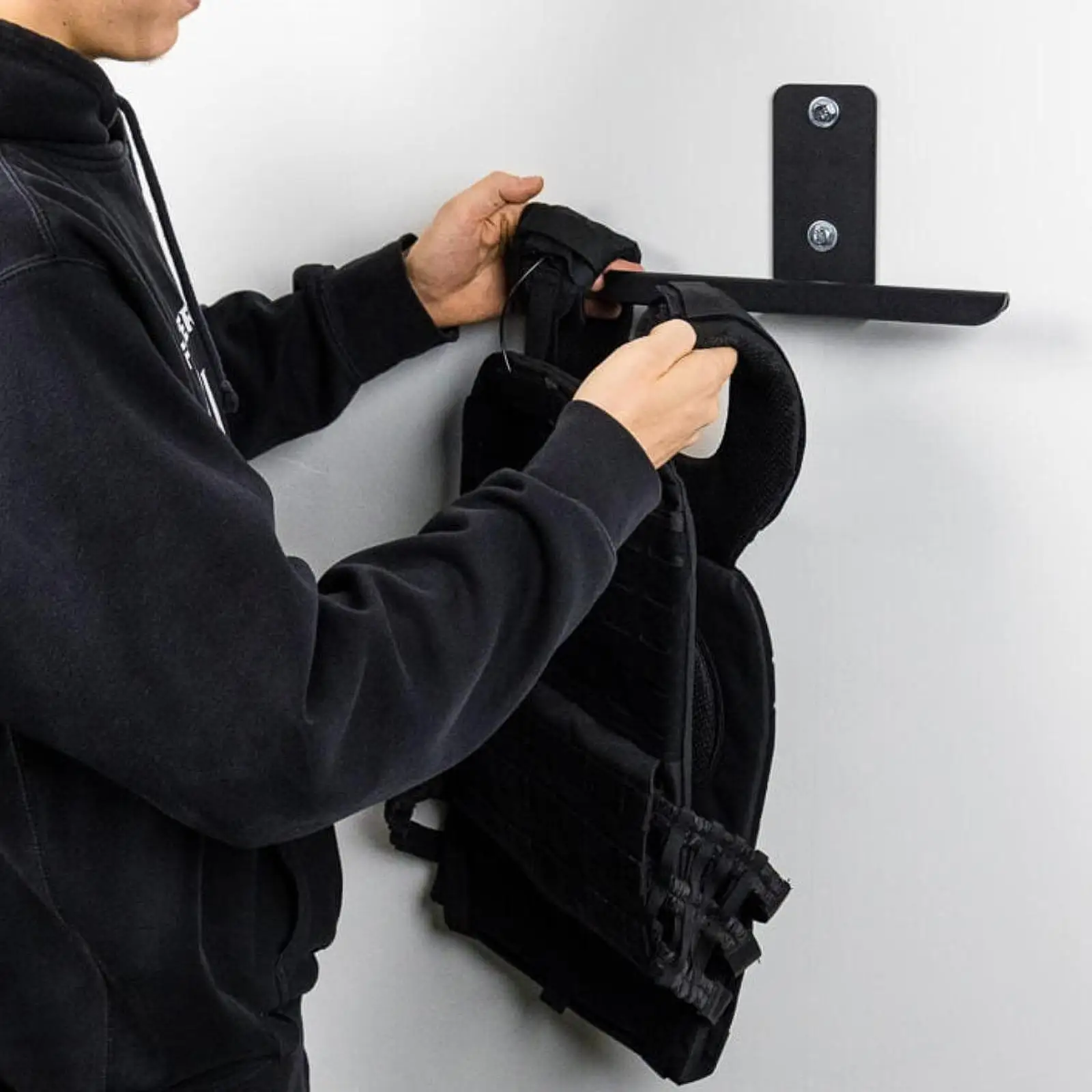 Wall Mounted Weight Vest Hanger Gym Storage Rack Accessories Garage High Load
