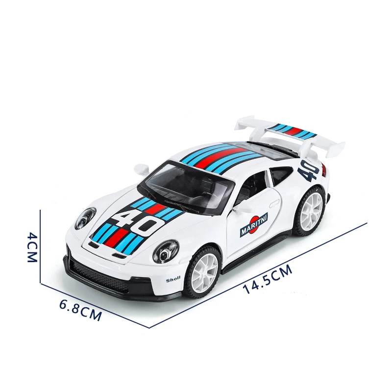 1:32 Diecast Alloy Sports Car Model with High Simulation Features - Sound & Light Toy