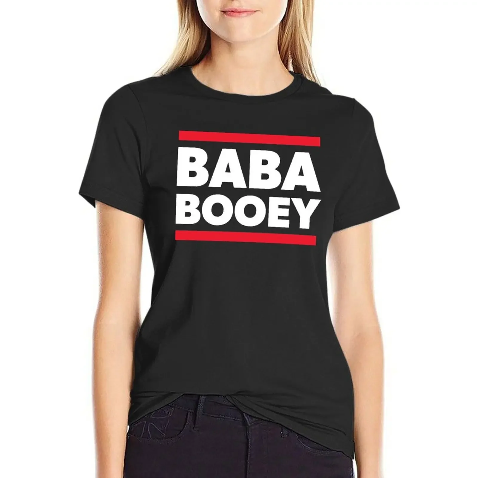 

BABA BOOEY Howard Stern T-Shirt oversized graphics female korean fashion white t shirts for Women