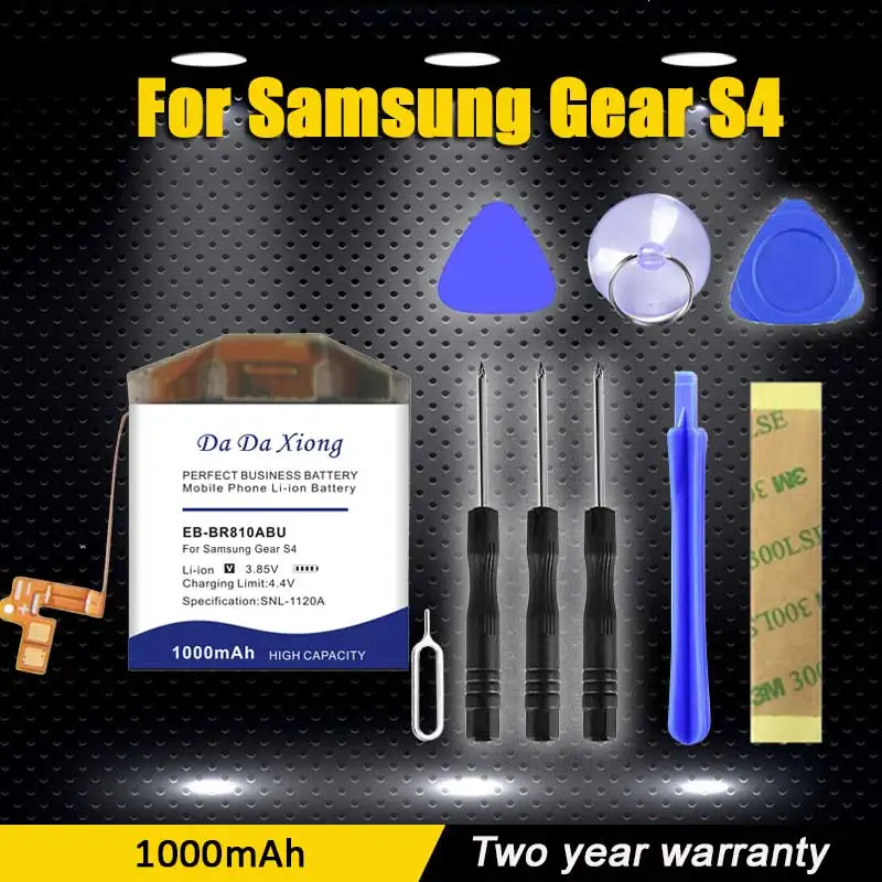 

100% Original New 1000mAh EB-BR810ABU EB-BR170ABU Battery for SAMSUNG GALAXYS4 Watch 42mm SM-R810 SM-R815 Send Accompanying Tool