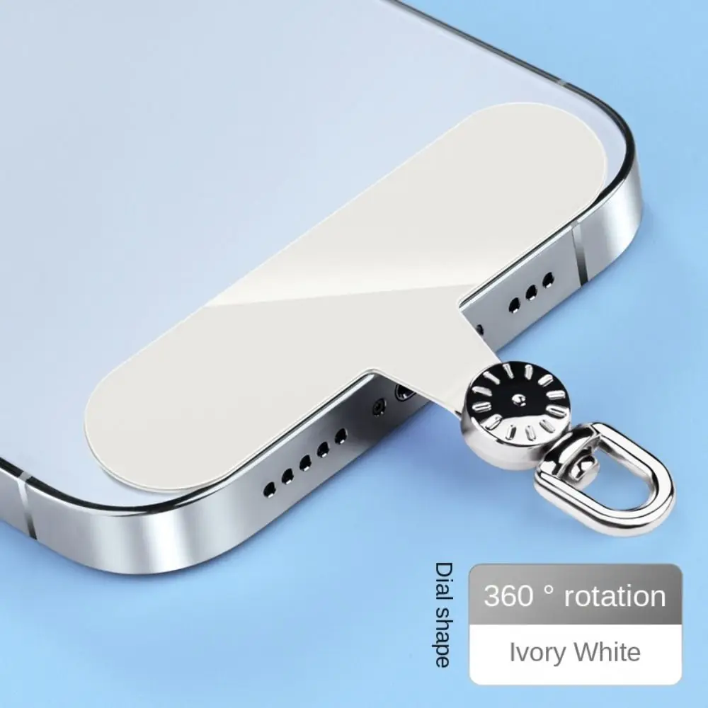 Luxurious 360° Rotatable Detachable Phone Lanyard with Metal Snap Clip
